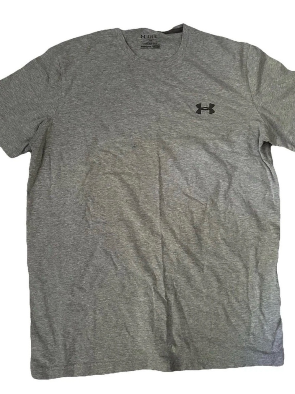 Men’s Under Armour Heat Gear Loose Grey T Shirt Size Large